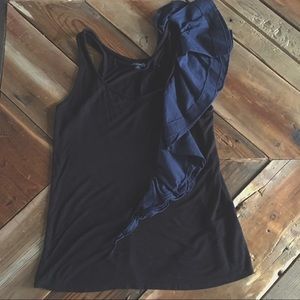 Anthropologie One September Ruffle Tank